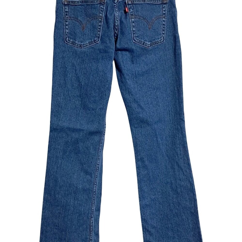 Y2K Levis Womens Bootcut Blue Denim Jeans Medium Wash Stretch Cotton Blend‎ Size